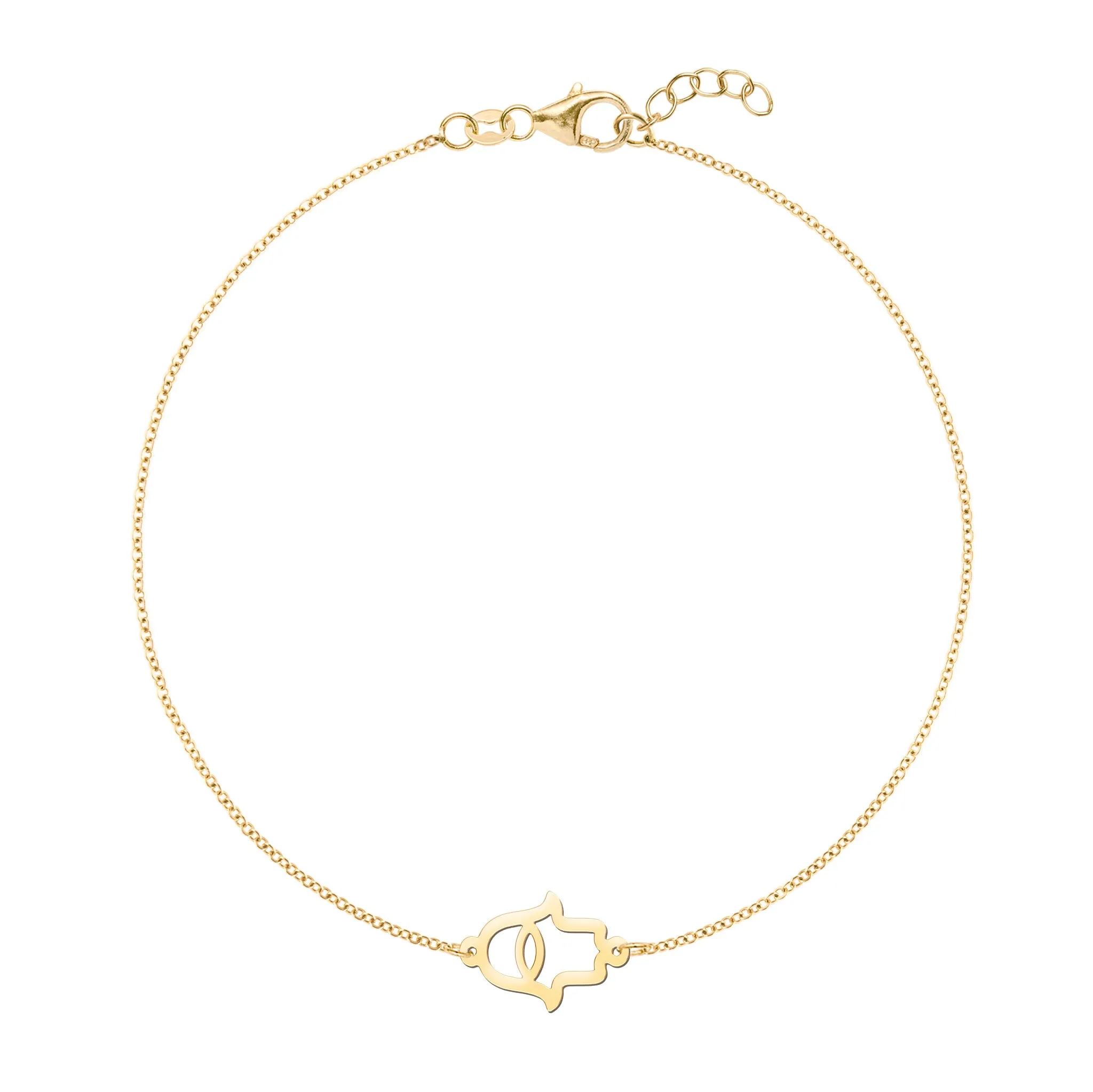 Hamsa Bracelet in 14k Gold sold by Haverhill