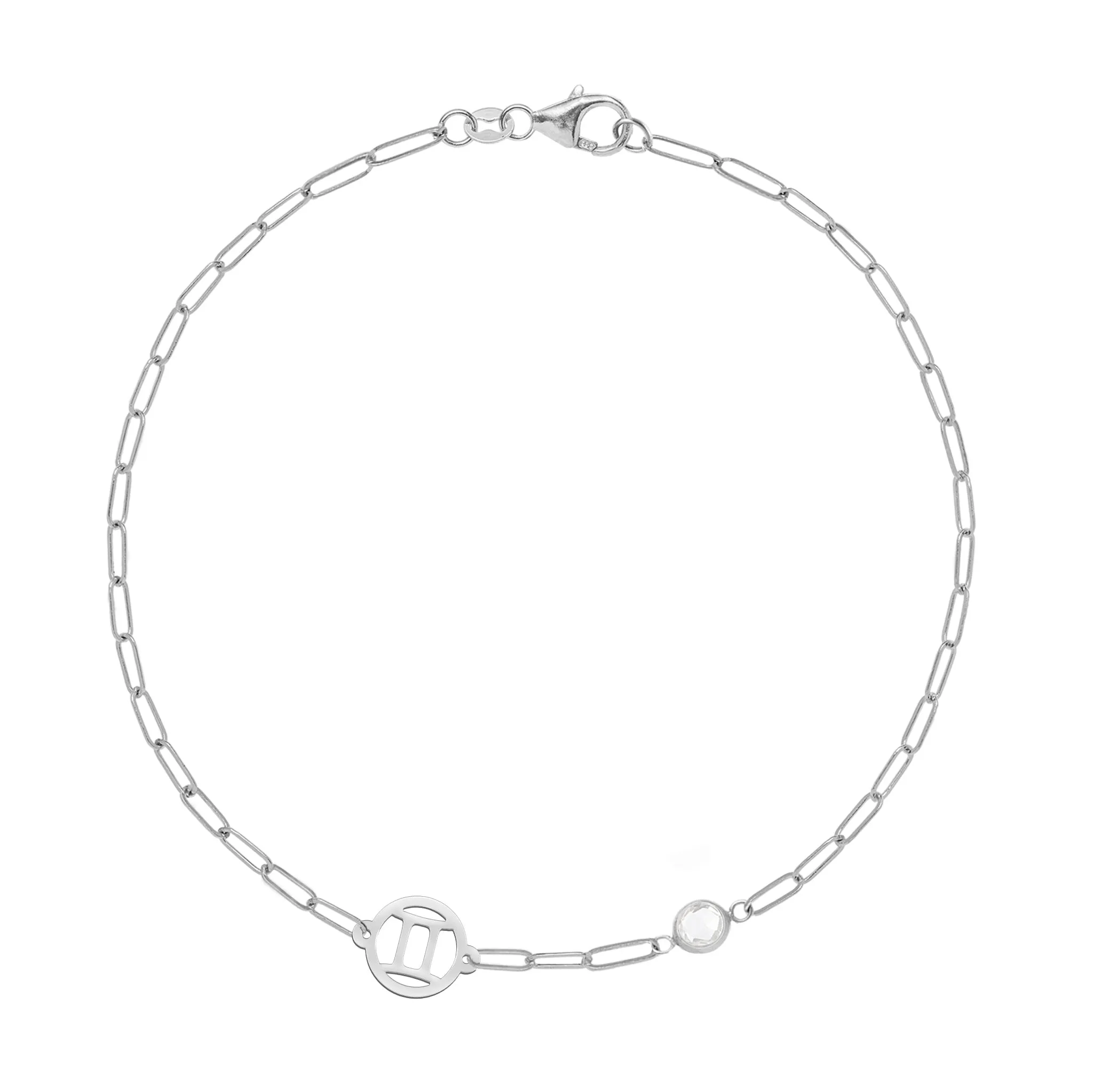 Gemini & Birthstone Bracelet on Adelaide Mini in 14k Gold sold by Haverhill product image thumbnail 5