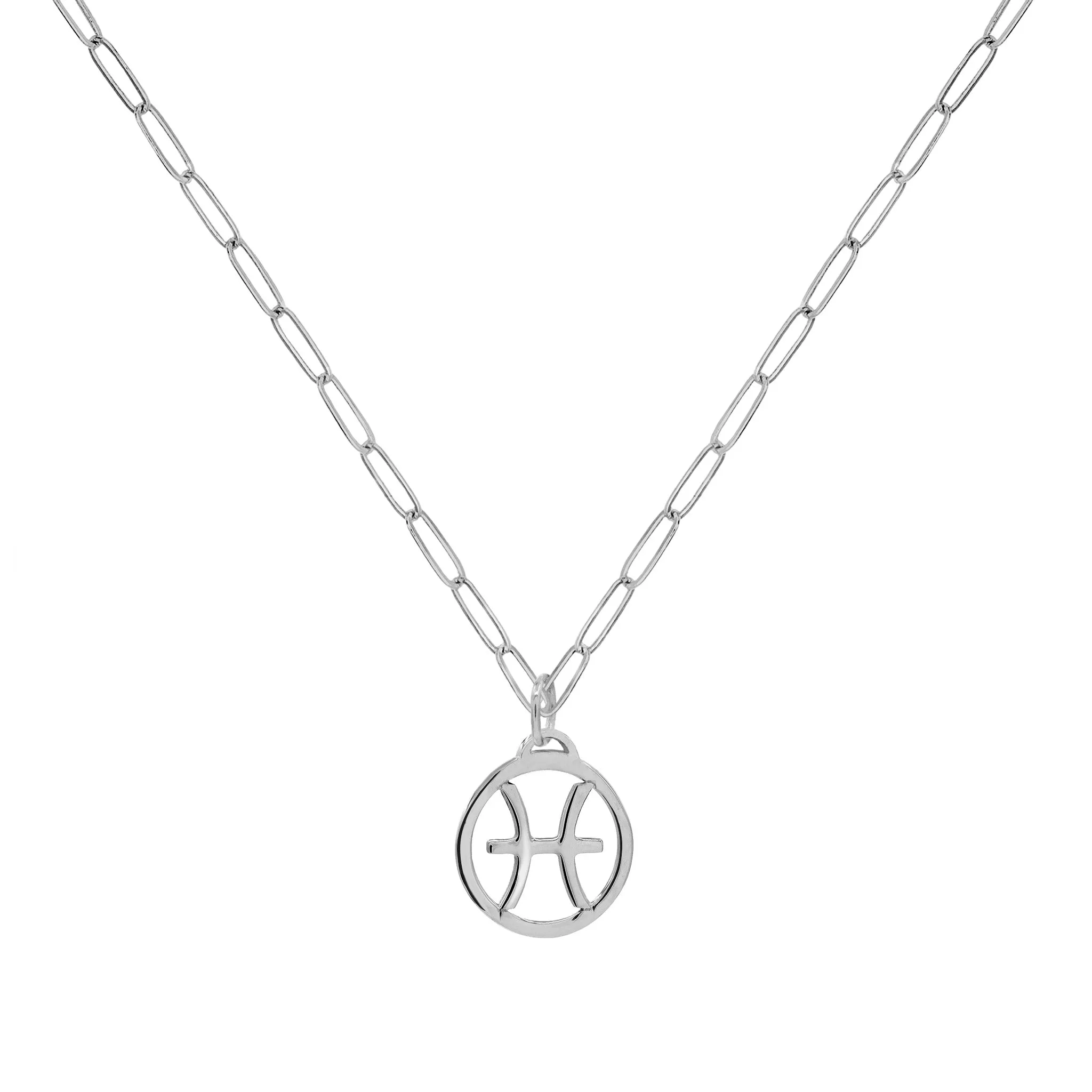 Flat Pisces Pendant with Adelaide Mini Chain in 14k Gold sold by Haverhill product image thumbnail 5