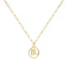 Flat Scorpio Pendant with Adelaide Mini Chain in 14k Gold sold by Haverhill