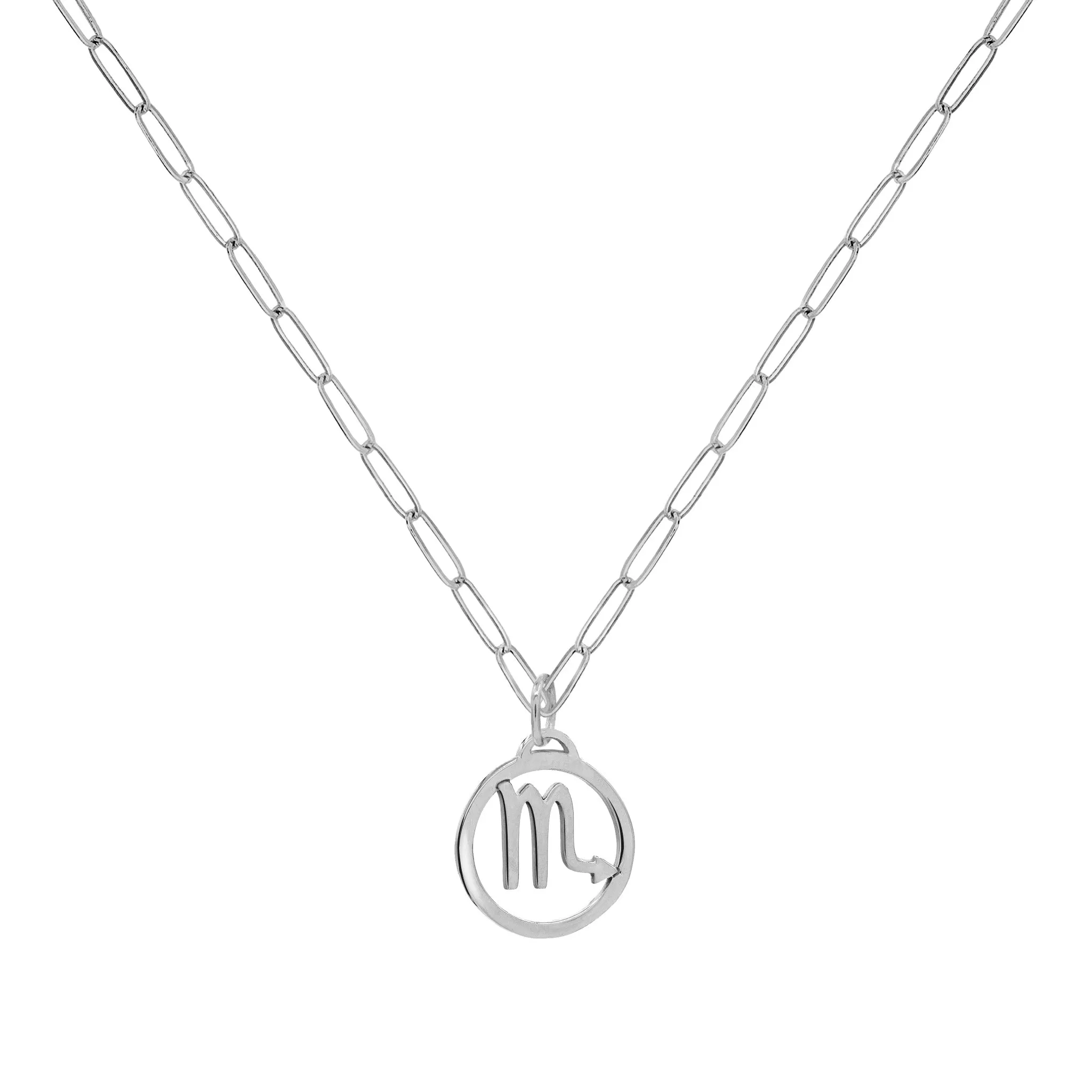 Flat Scorpio Pendant with Adelaide Mini Chain in 14k Gold sold by Haverhill product image thumbnail 4