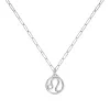 Flat Leo Pendant with Adelaide Mini Chain in 14k Gold sold by Haverhill