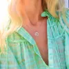 Flat Leo Pendant with Adelaide Mini Chain in 14k Gold sold by Haverhill