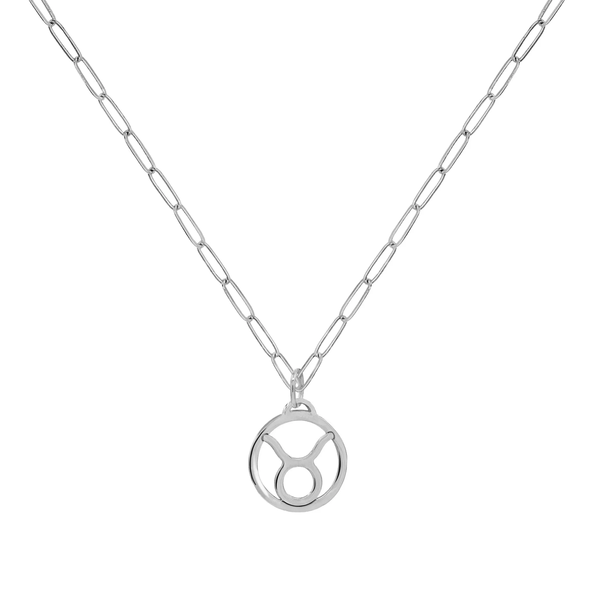 Flat Taurus Pendant with Adelaide Mini Chain in 14k Gold sold by Haverhill product image thumbnail 4