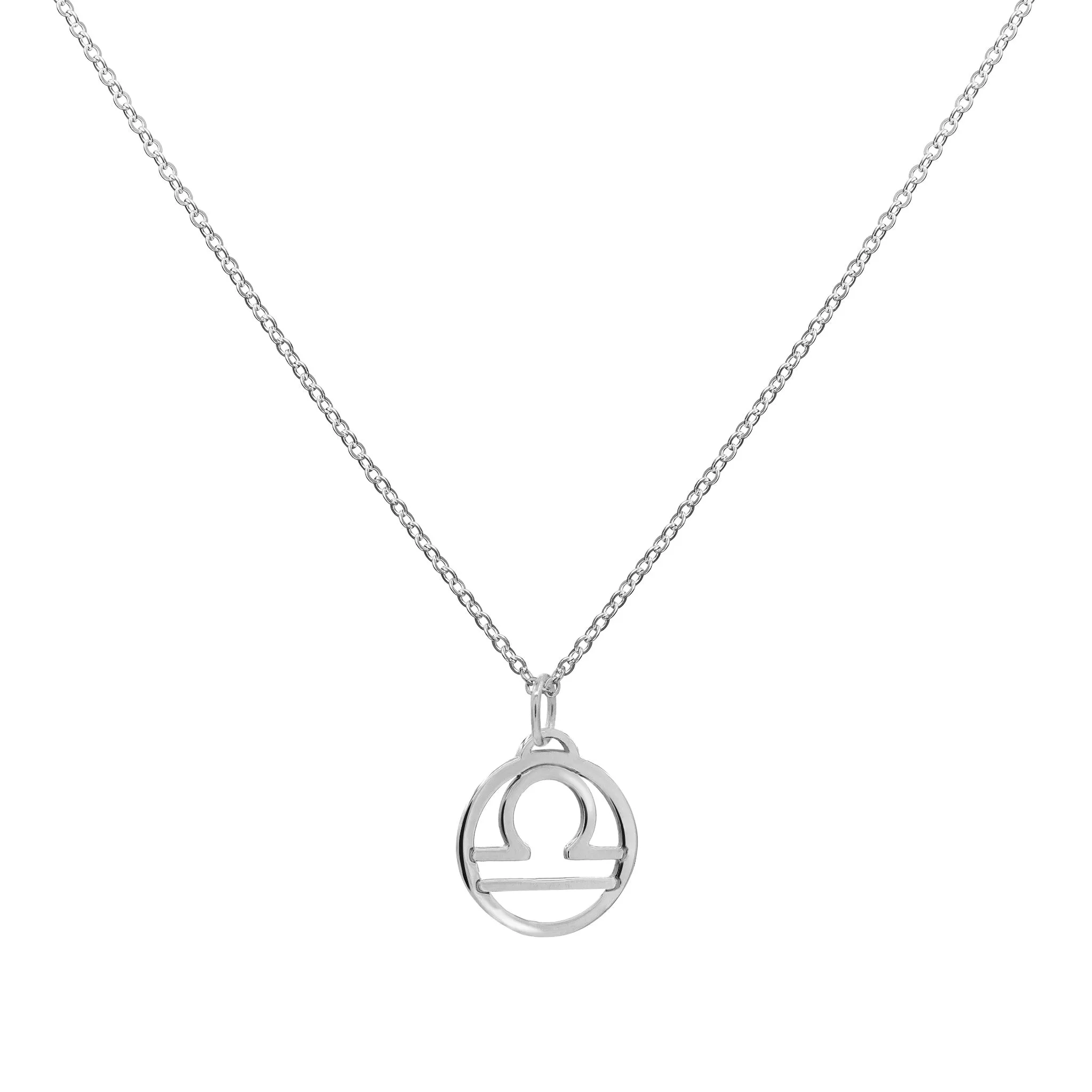 Flat Libra Pendant with Classic Chain in 14k Gold sold by Haverhill product image thumbnail 5