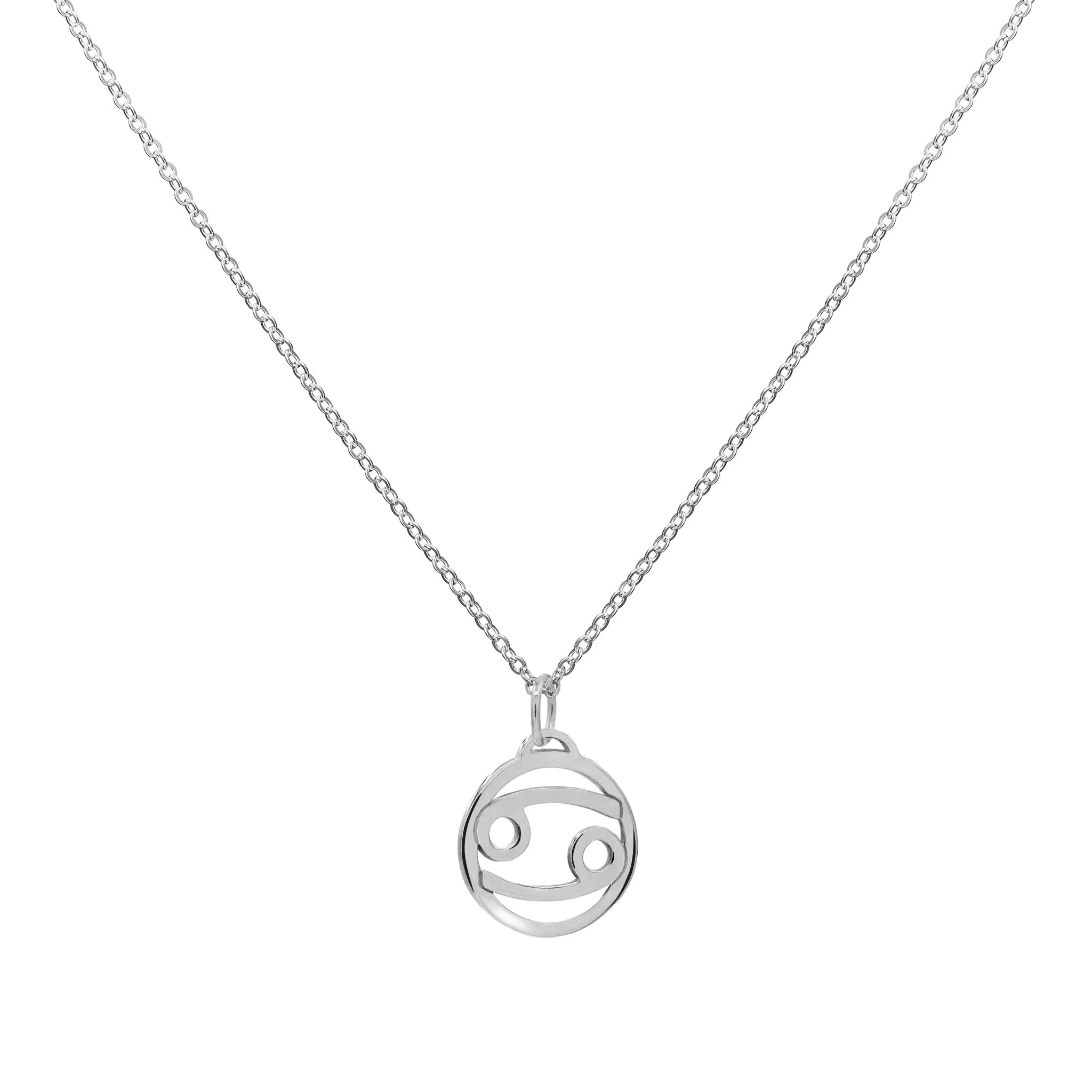 Flat Cancer Pendant with Classic Chain in 14k Gold sold by Haverhill product image thumbnail 5