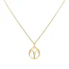 Flat Aries Pendant with Classic Chain in 14k Gold sold by Haverhill