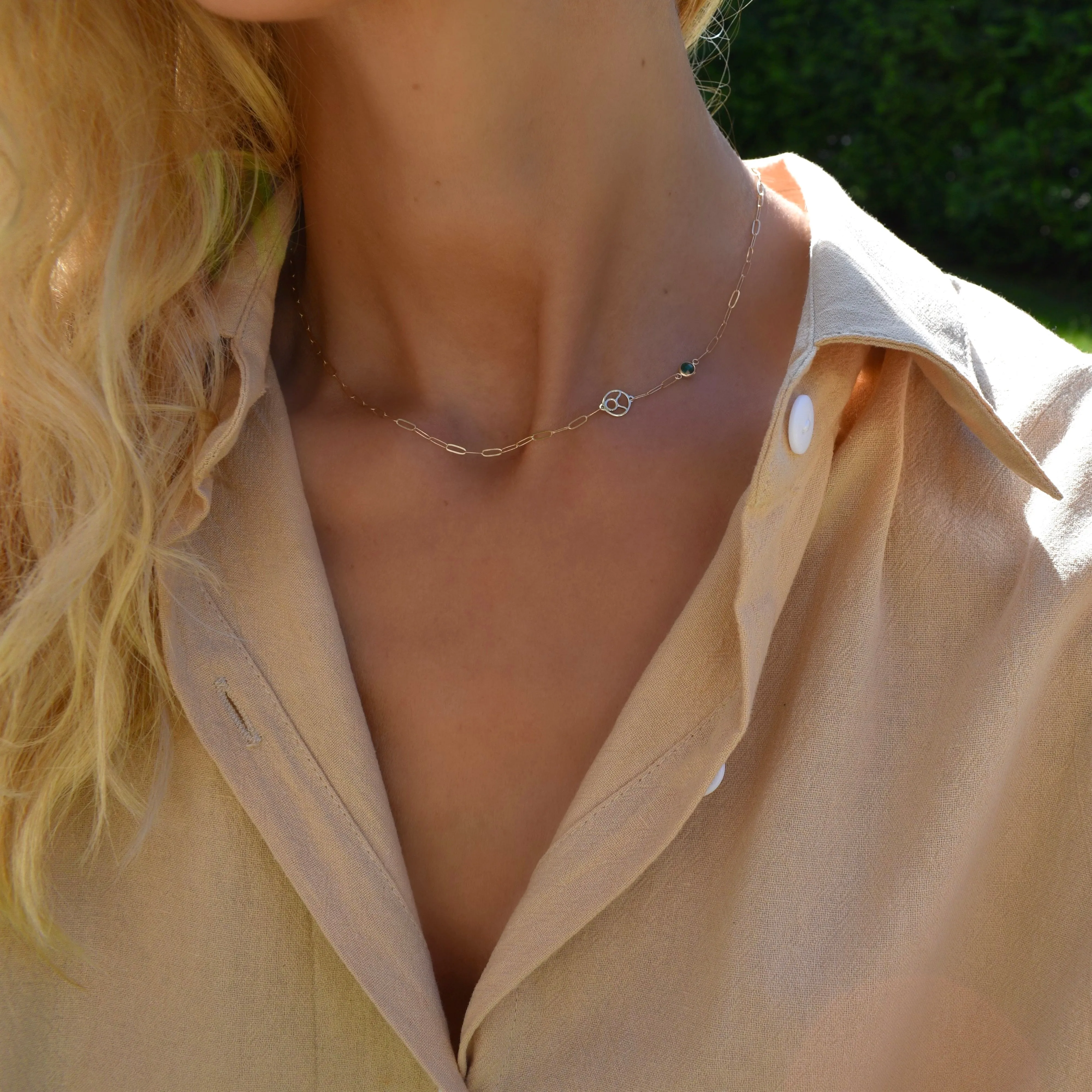 Taurus & Birthstone Necklace on Adelaide Mini in 14k Gold sold by Haverhill product image thumbnail 2