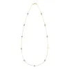 Bayberry Nantucket Blue Topaz Birthstone Cross Necklace in 14k Gold (December) sold by Haverhill