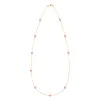Bayberry Pink Sapphire Birthstone Cross Necklace in 14k Gold (October) sold by Haverhill