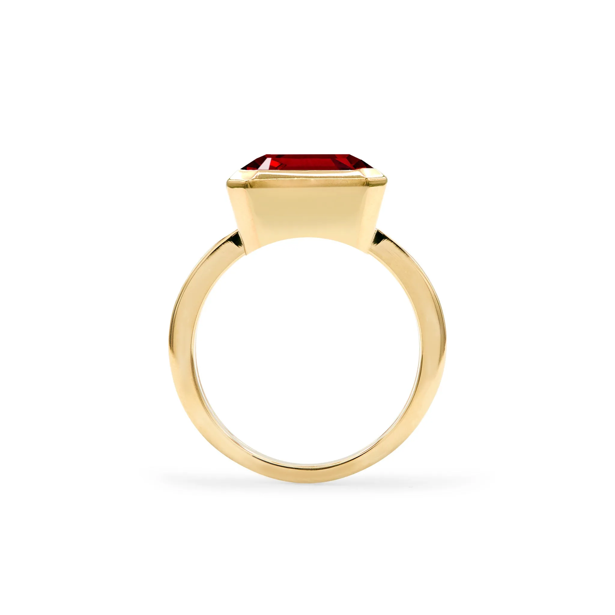 Warren Horizontal Garnet Ring in 14k Gold (January) sold by Haverhill product image thumbnail 5