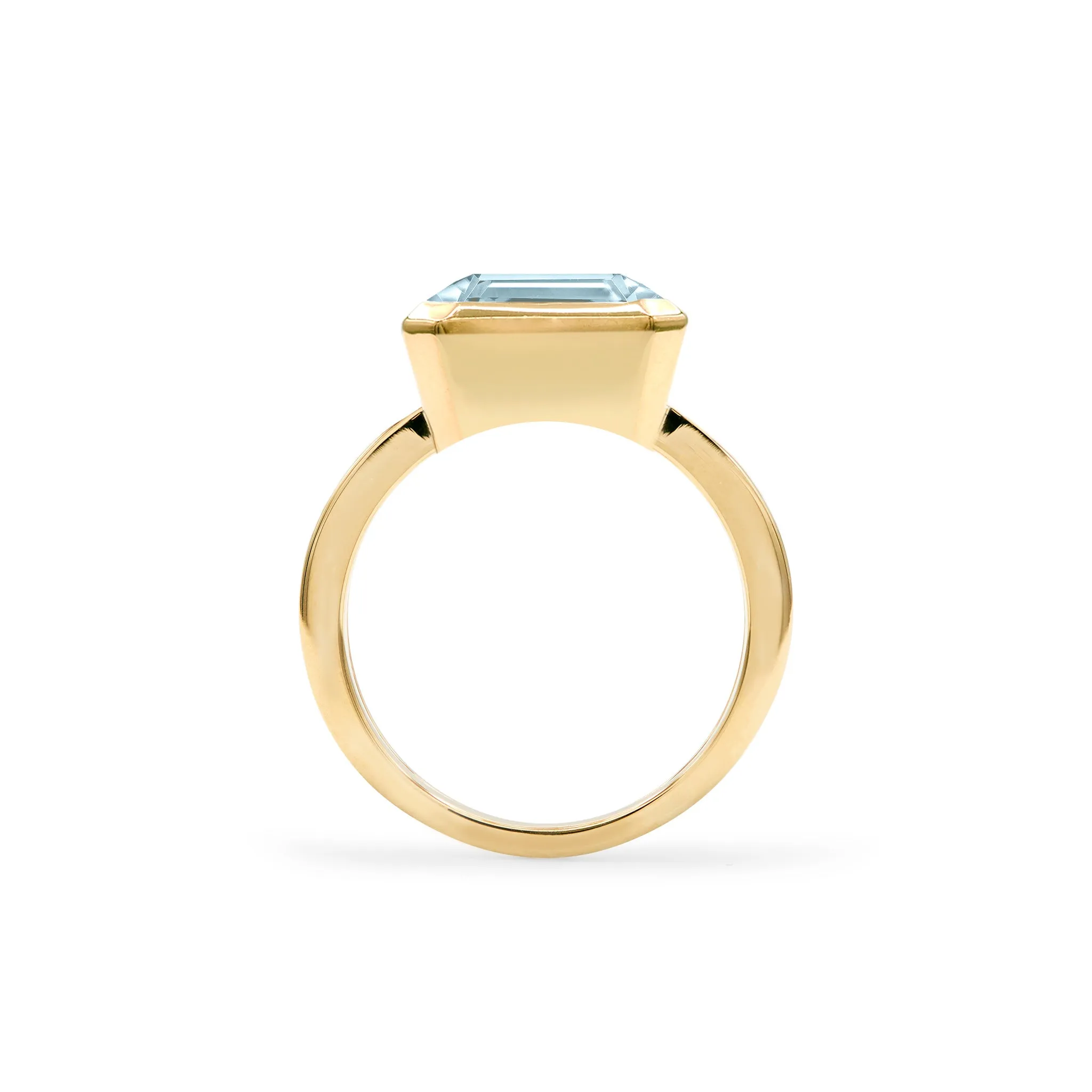 Warren Horizontal Nantucket Blue Topaz Ring in 14k Gold (December) sold by Haverhill product image thumbnail 5