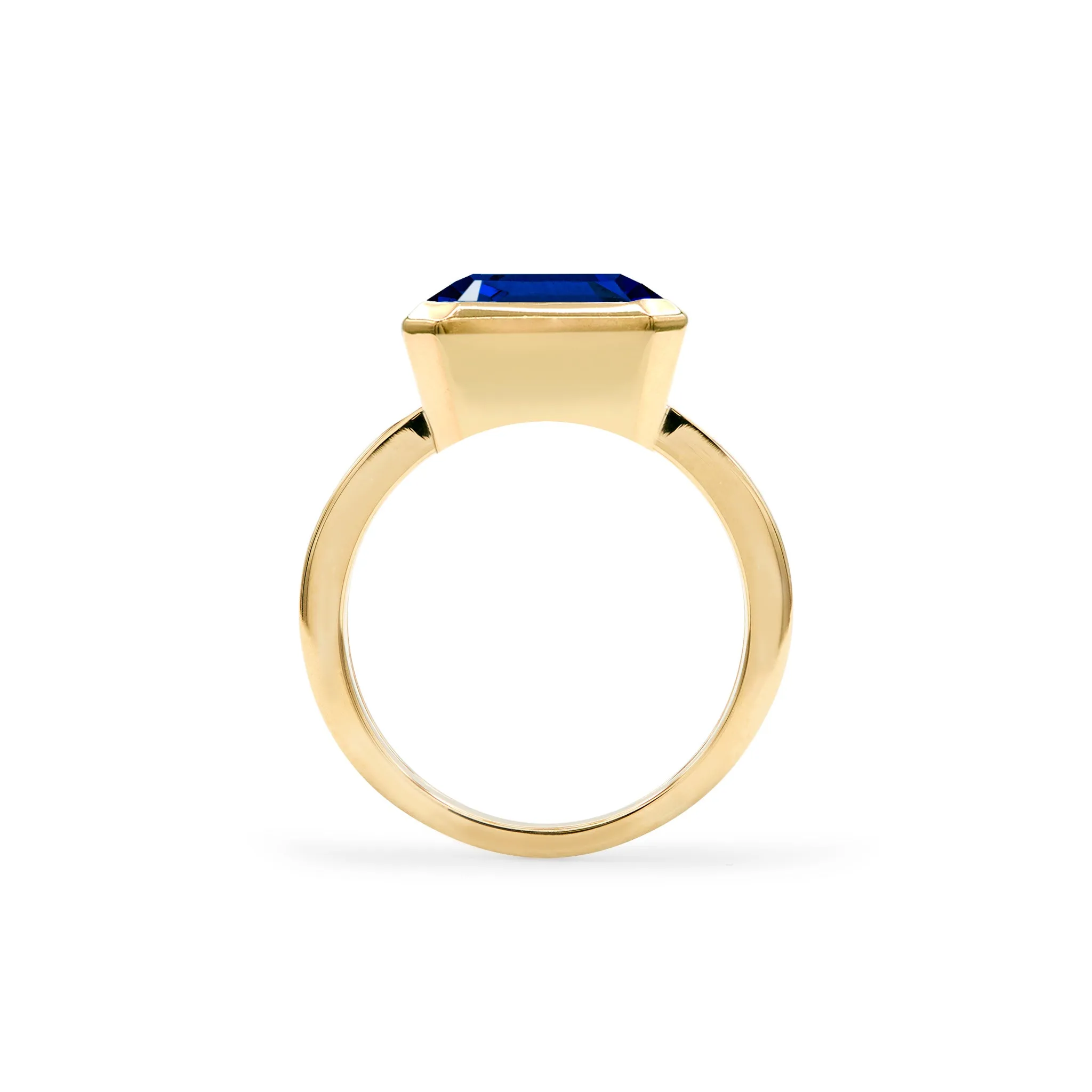 Warren Horizontal Sapphire Ring in 14k Gold (September) sold by Haverhill product image thumbnail 5
