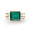 Warren Horizontal Emerald Ring in 14k Gold (May) sold by Haverhill