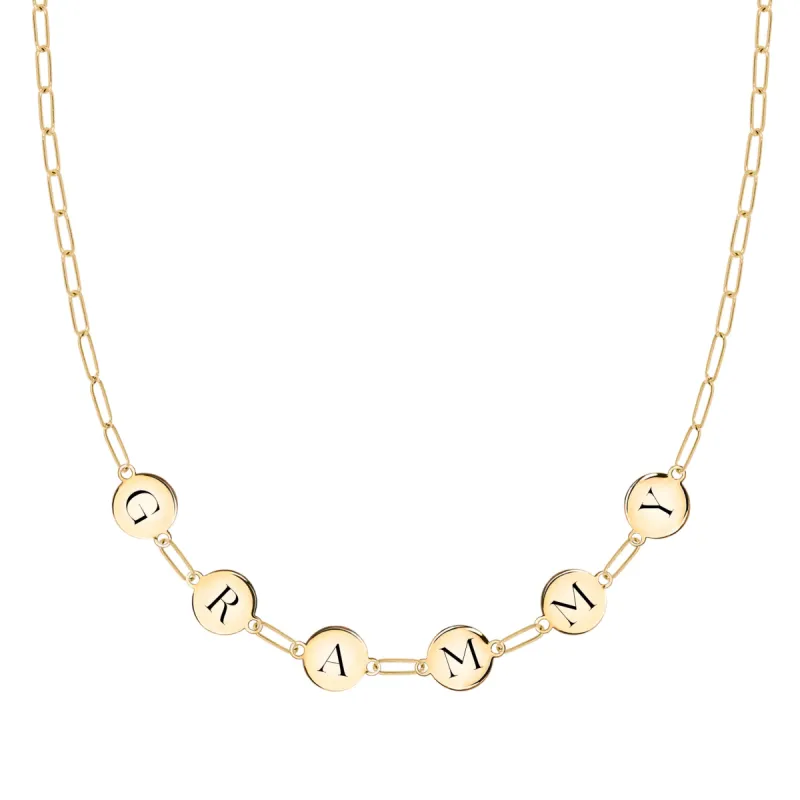 GRAMMY Necklace on Adelaide Mini in 14k Gold sold by Haverhill