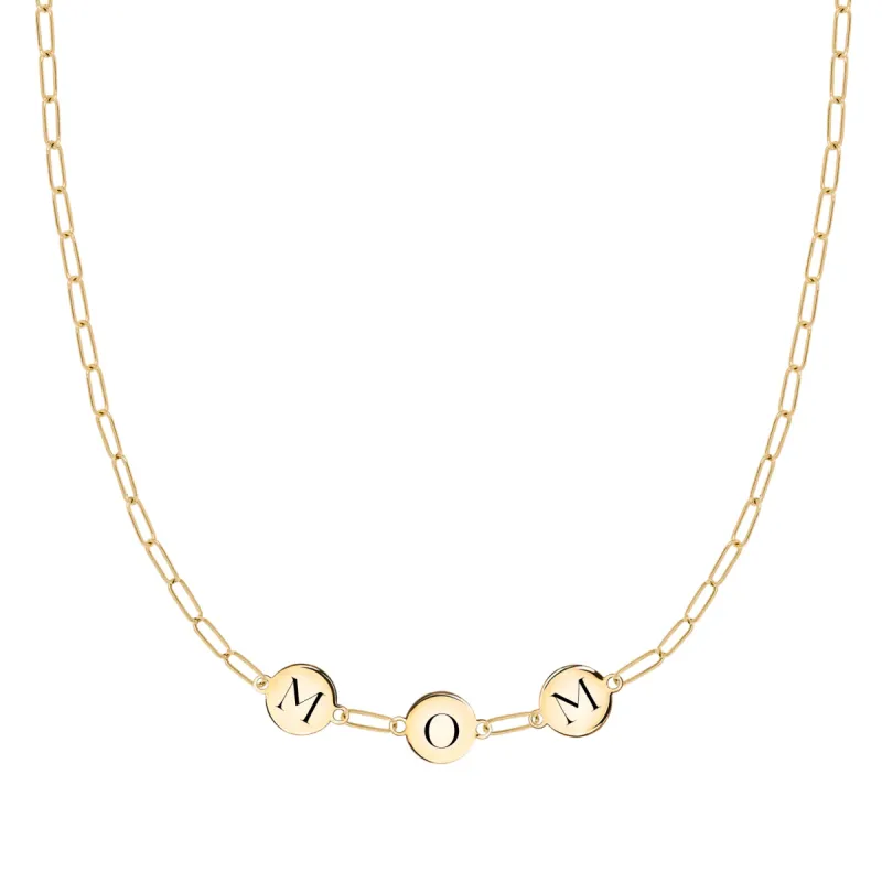 MOM Necklace on Adelaide Mini in 14k Gold sold by Haverhill