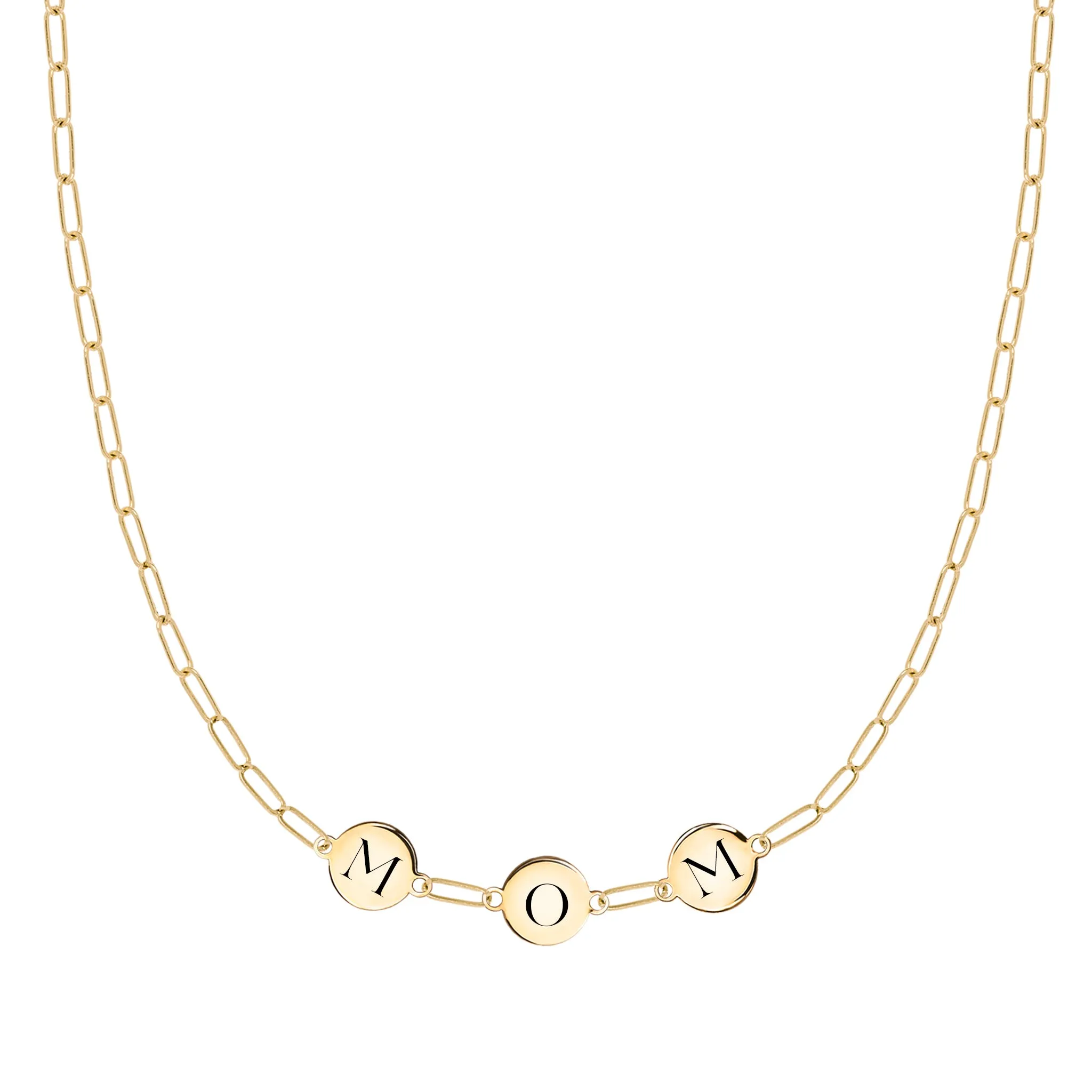 MOM Necklace on Adelaide Mini in 14k Gold sold by Haverhill