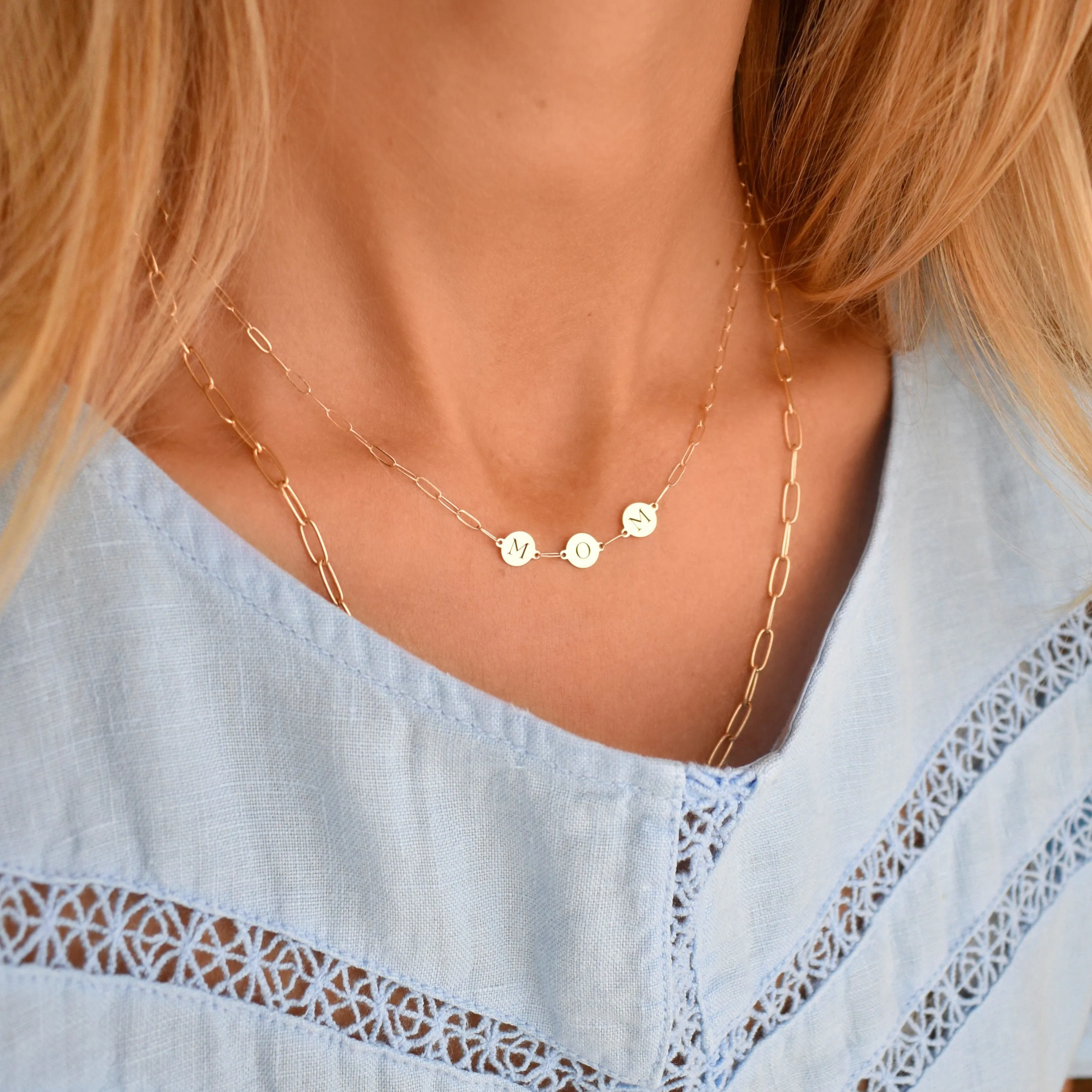 MOM Necklace on Adelaide Mini in 14k Gold sold by Haverhill product image thumbnail 2