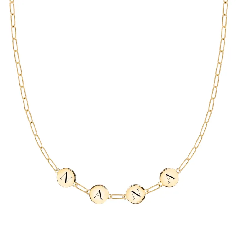NANA Necklace on Adelaide Mini in 14k Gold sold by Haverhill