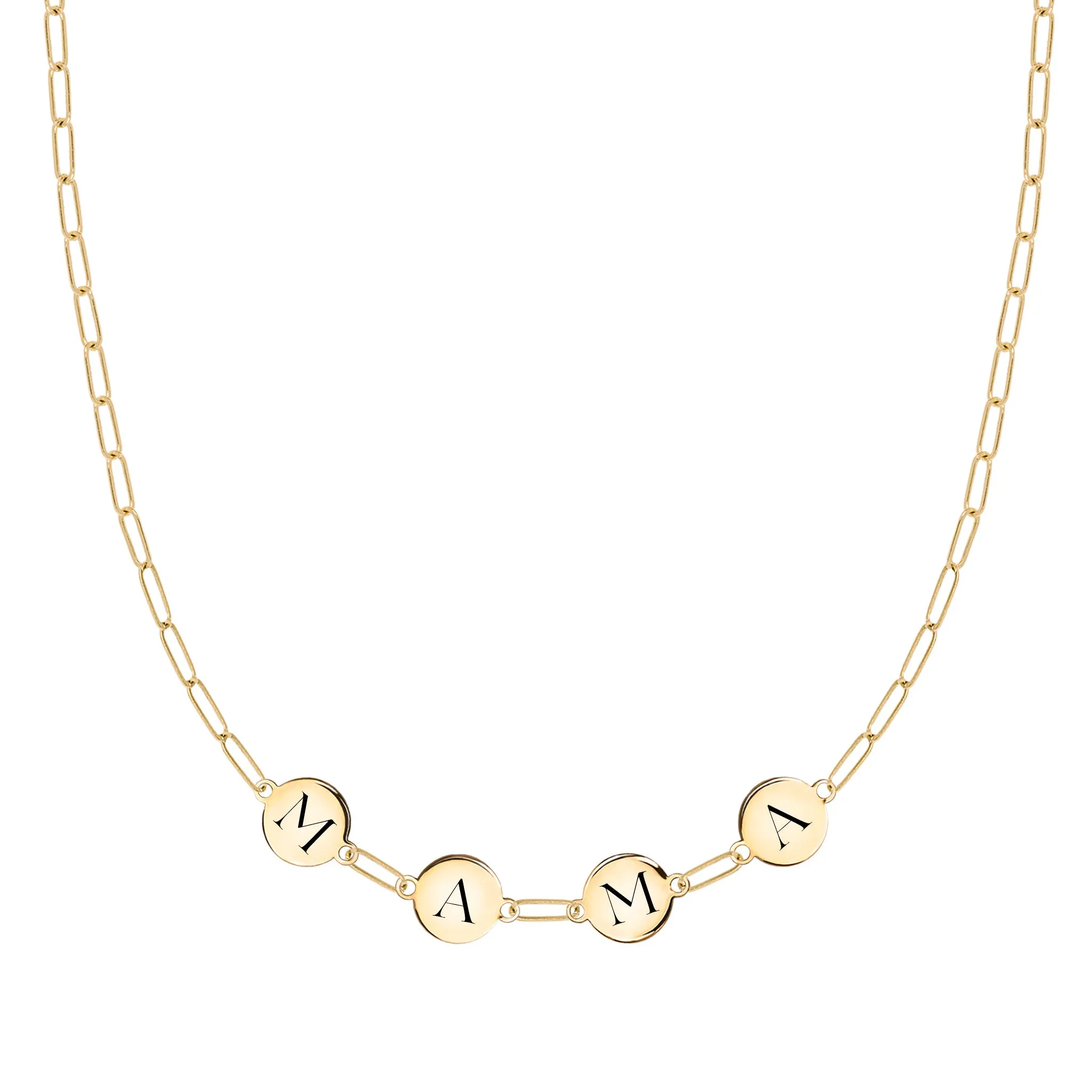 MAMA Adelaide Mini Necklace in 14k Gold sold by Haverhill