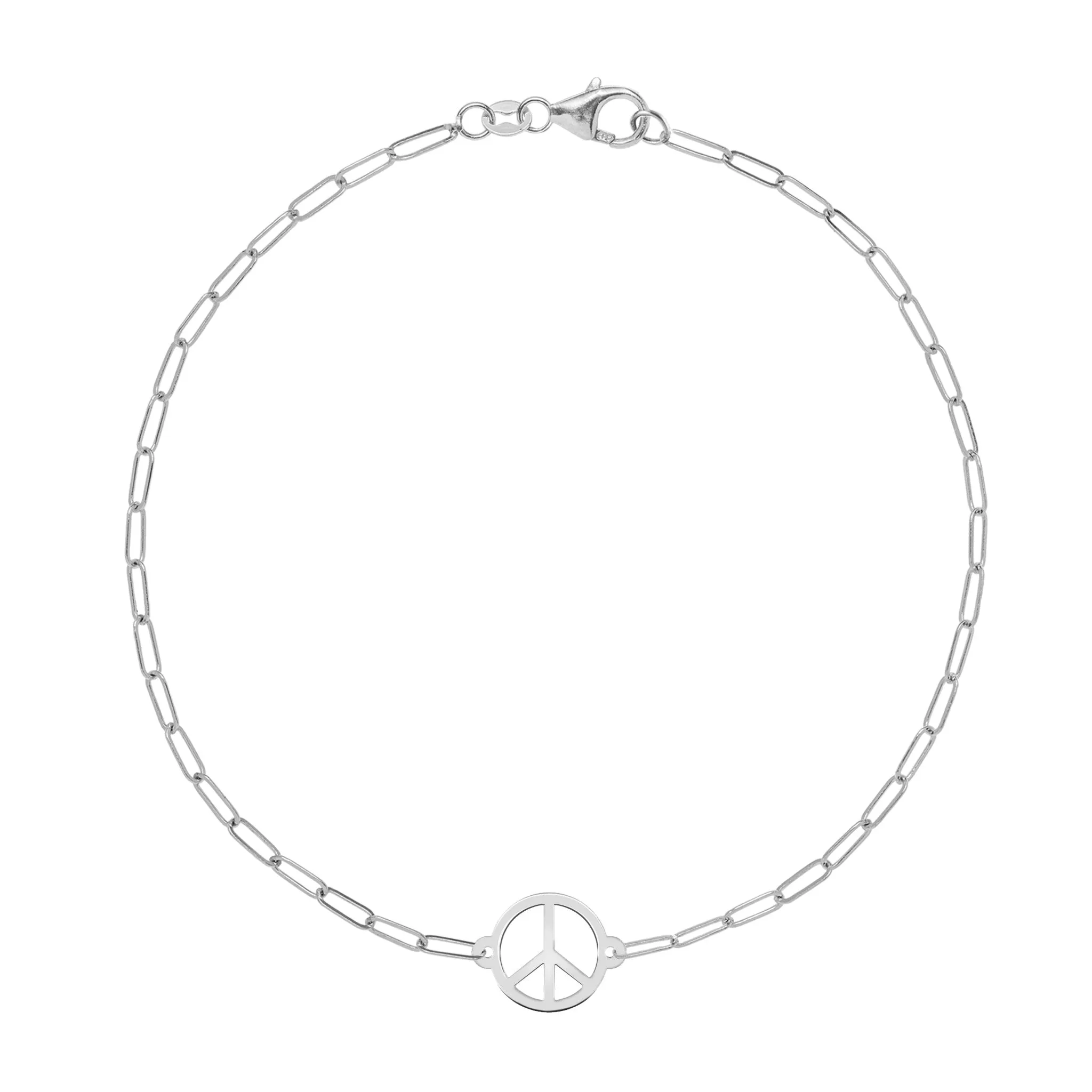 Peace Sign Adelaide Mini Bracelet in 14k Gold sold by Haverhill product image thumbnail 5
