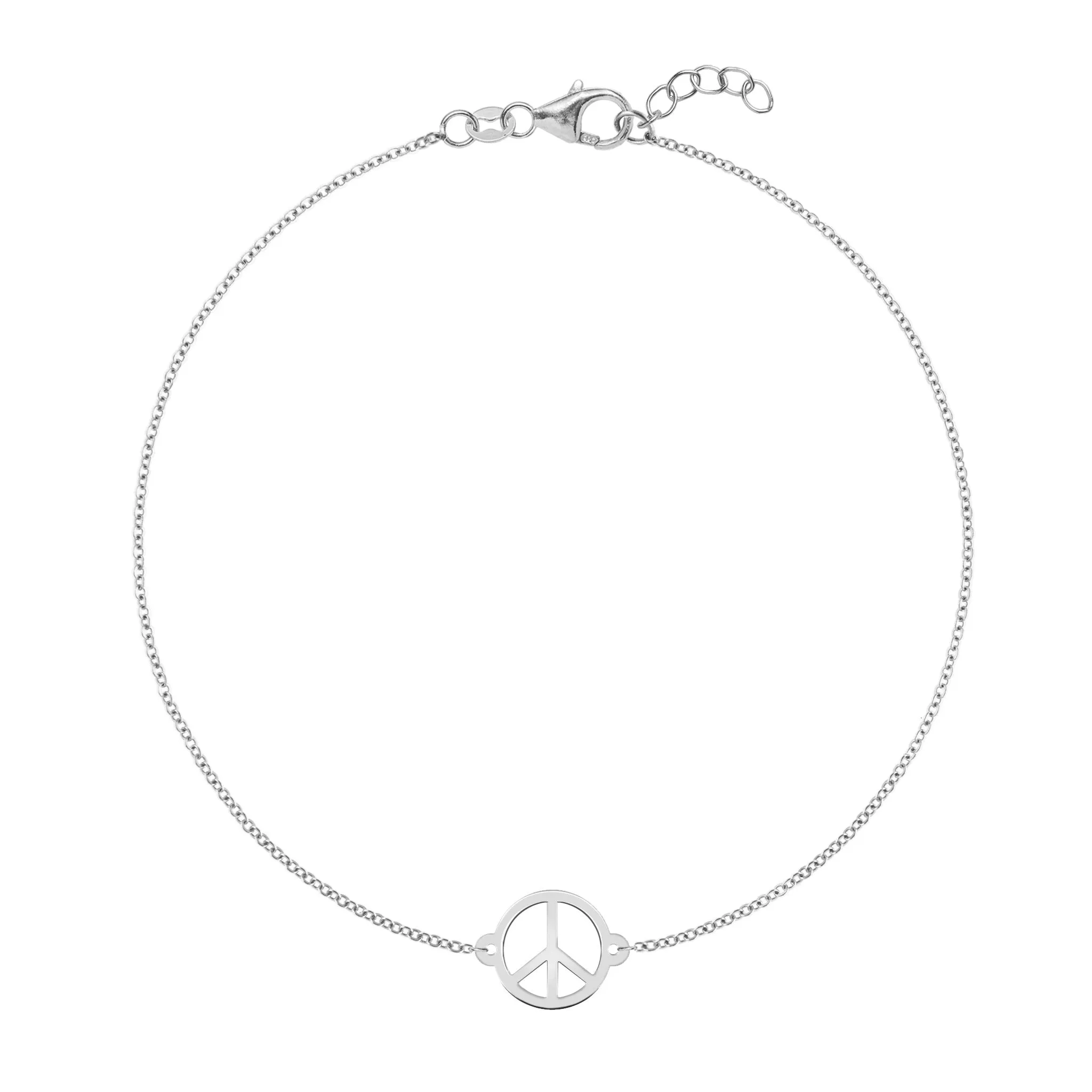 Peace Sign Bracelet in 14k Gold sold by Haverhill product image thumbnail 4