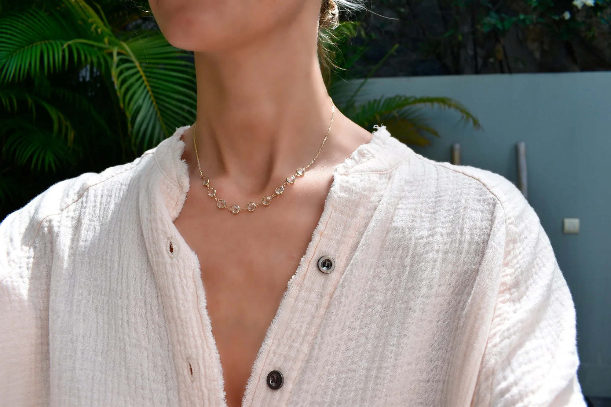 Grand 10 Connected Birthstone Necklace in 14k Gold sold by Haverhill product image thumbnail 2