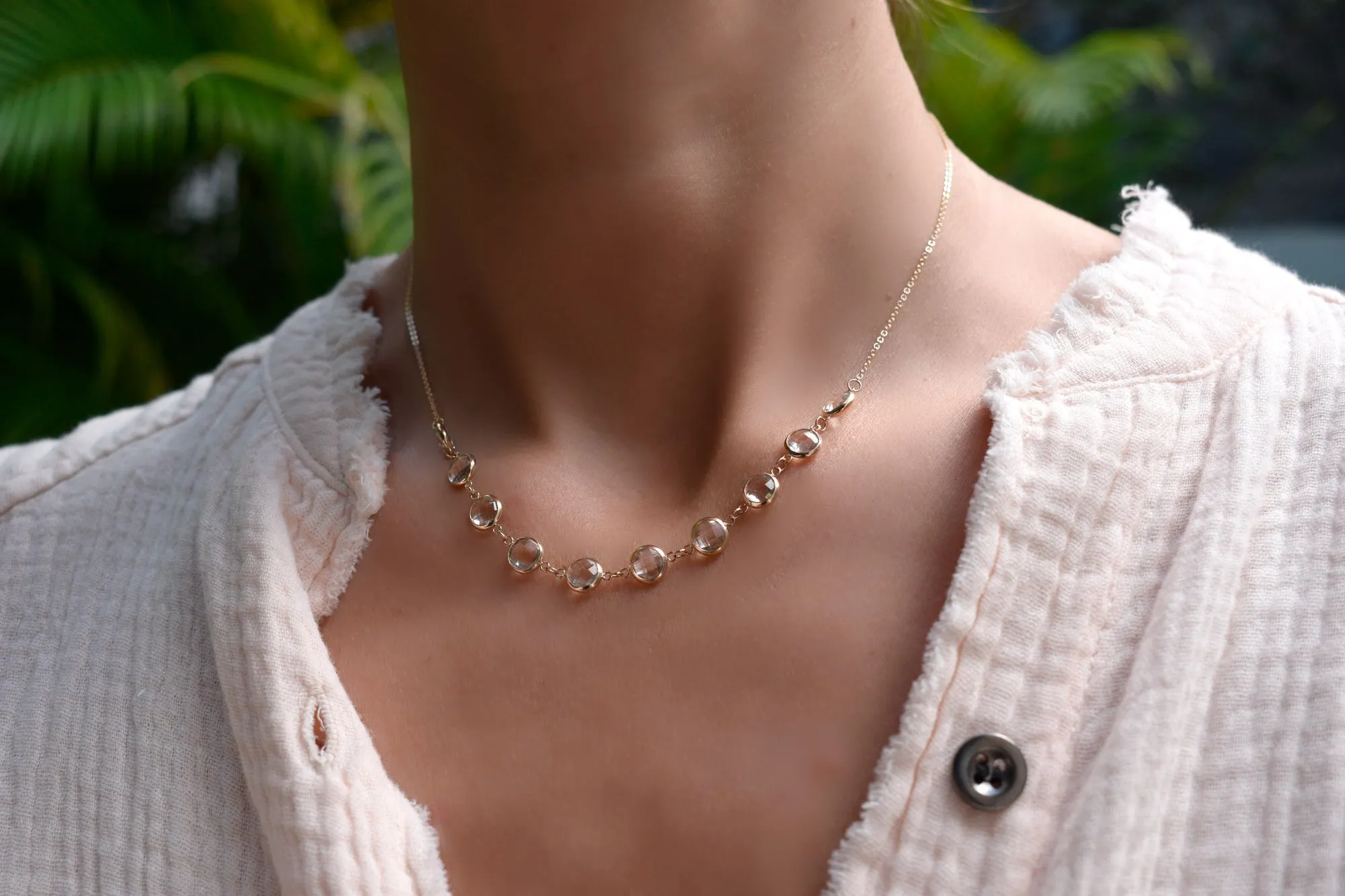 Grand 10 Connected Birthstone Necklace in 14k Gold sold by Haverhill product image thumbnail 3