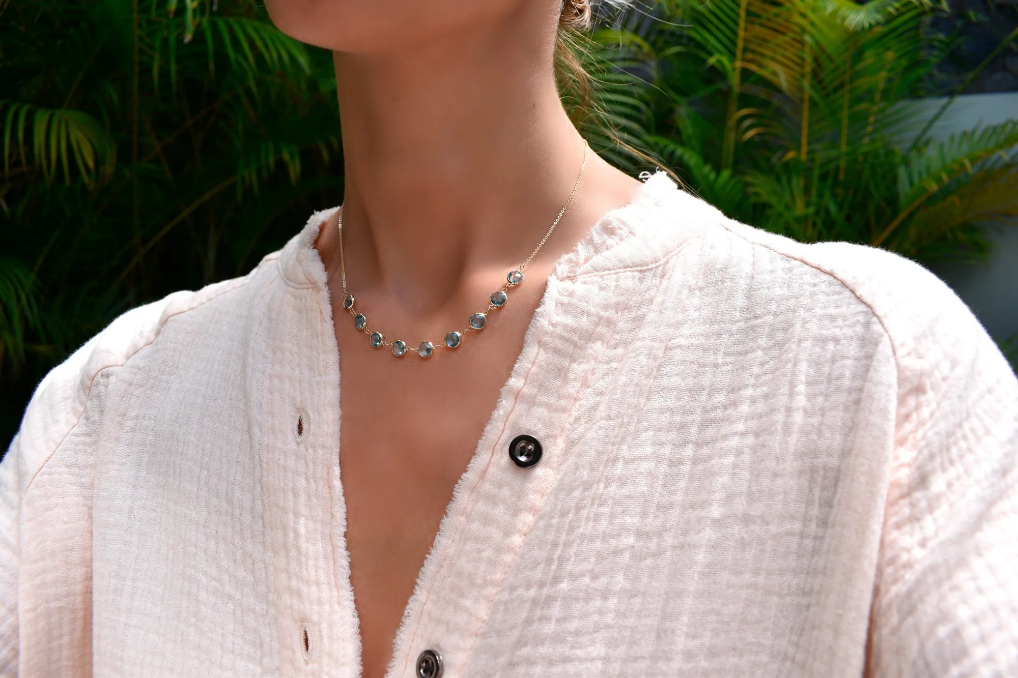 Grand 9 Connected Birthstone Necklace in 14k Gold sold by Haverhill product image thumbnail 2