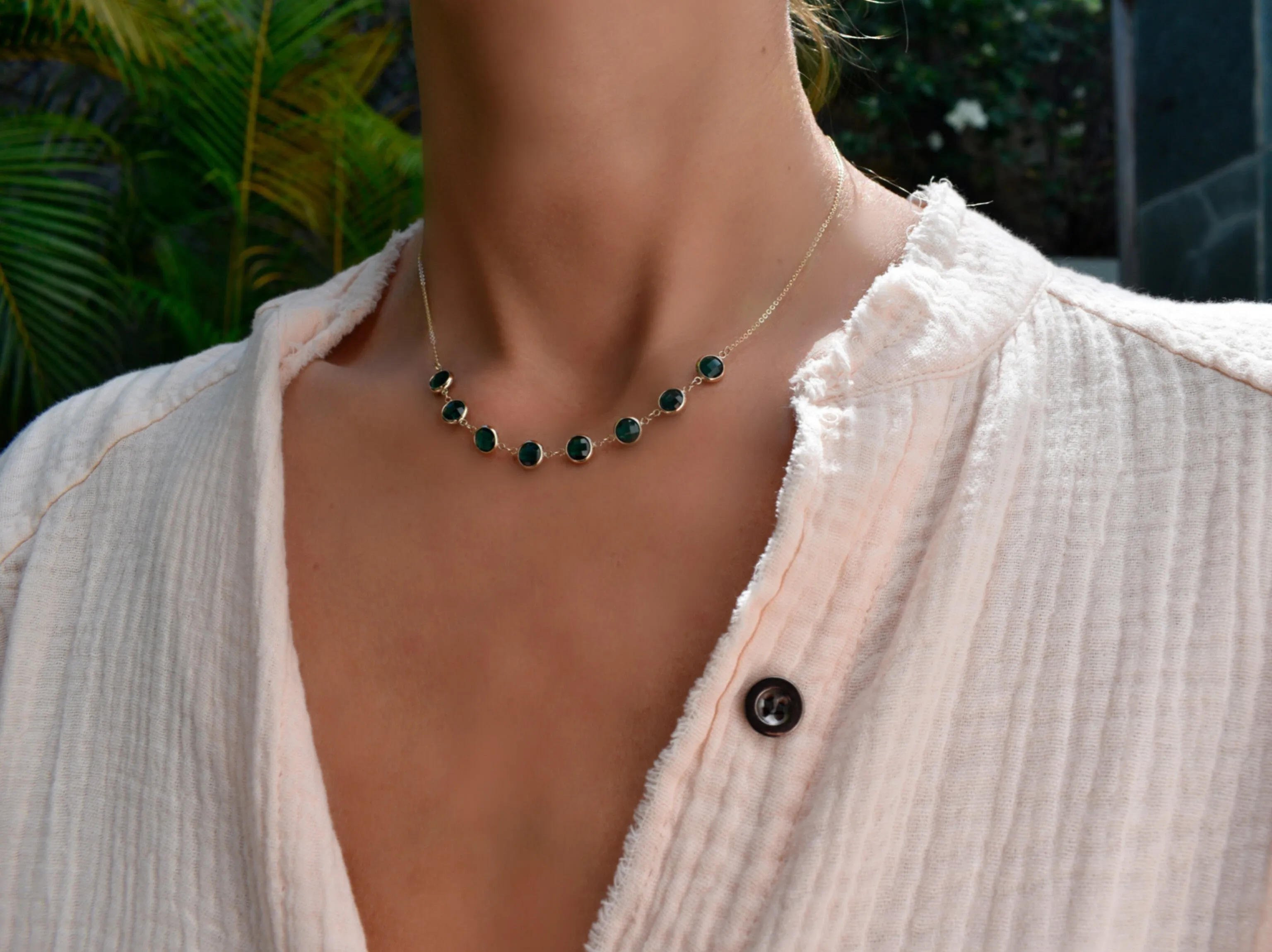 Grand 8 Connected Birthstone Necklace in 14k Gold sold by Haverhill product image thumbnail 2