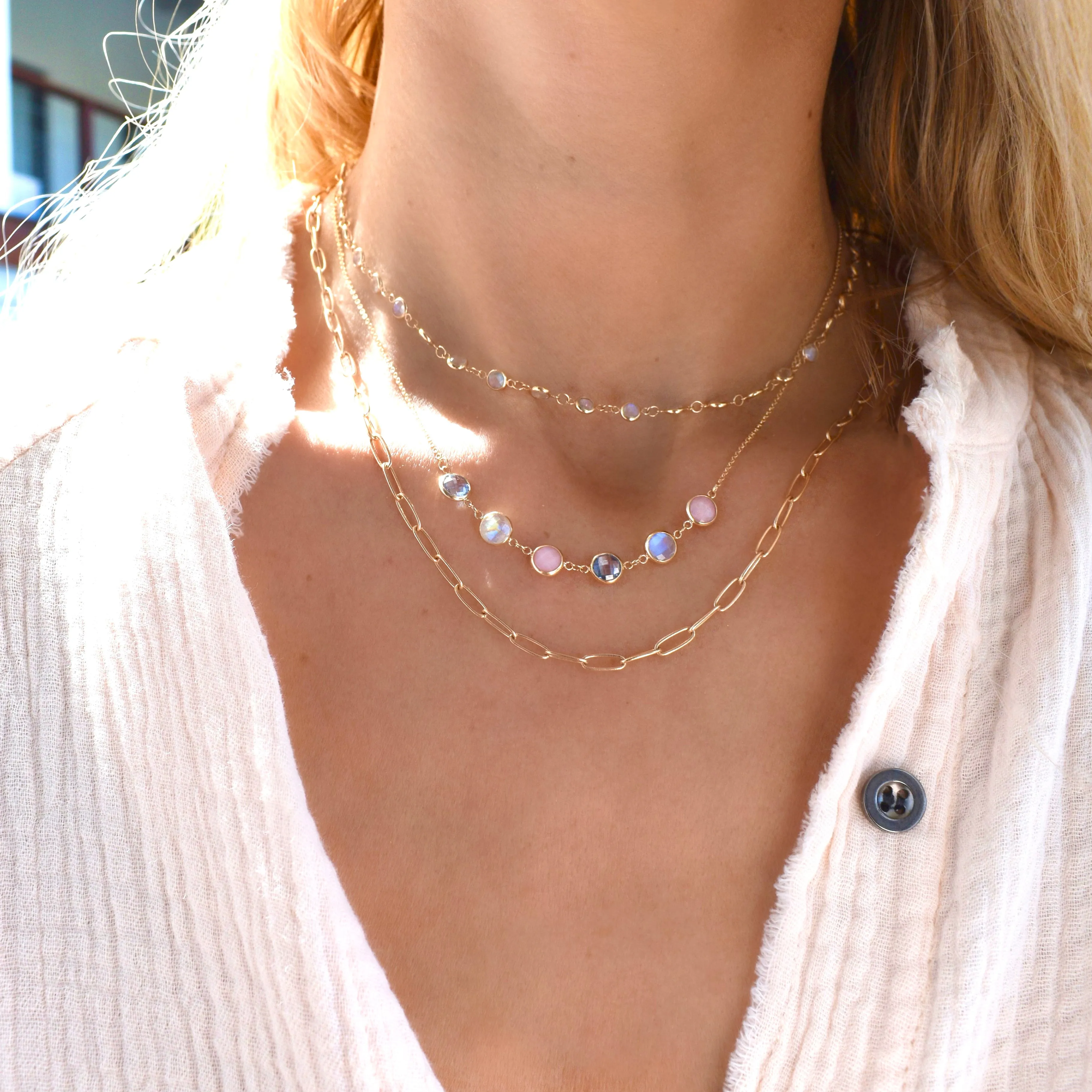 Grand 6 Connected Birthstone Necklace in 14k Gold sold by Haverhill product image thumbnail 2