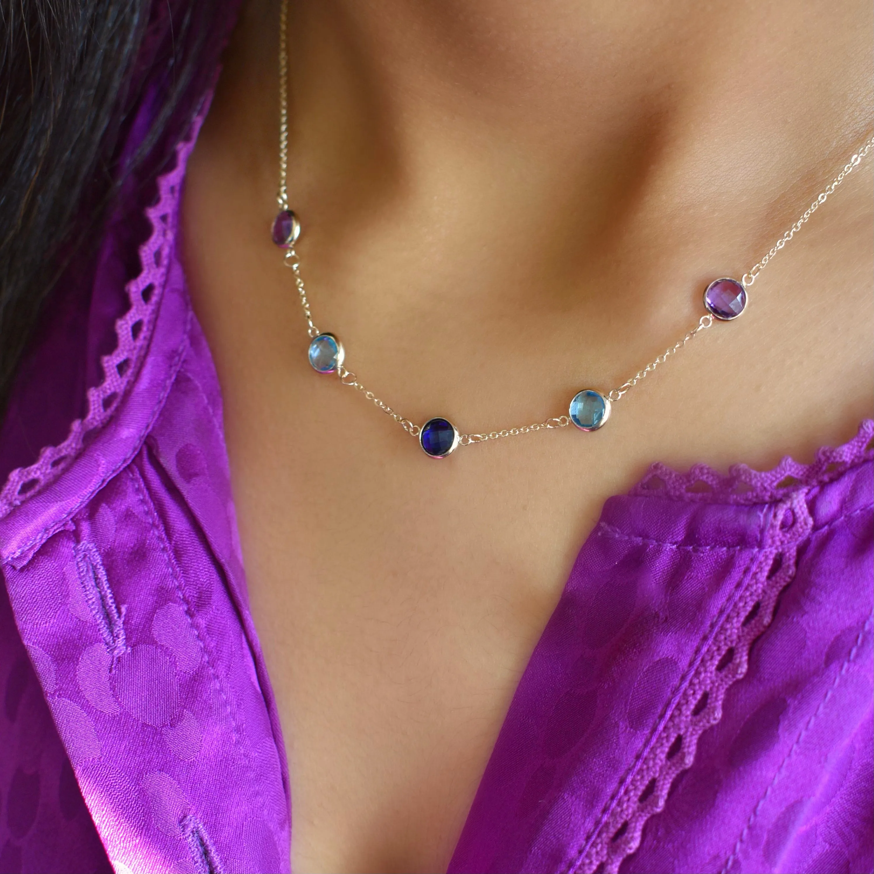 Hope 5 Grand Necklace in 14k Gold sold by Haverhill product image thumbnail 3