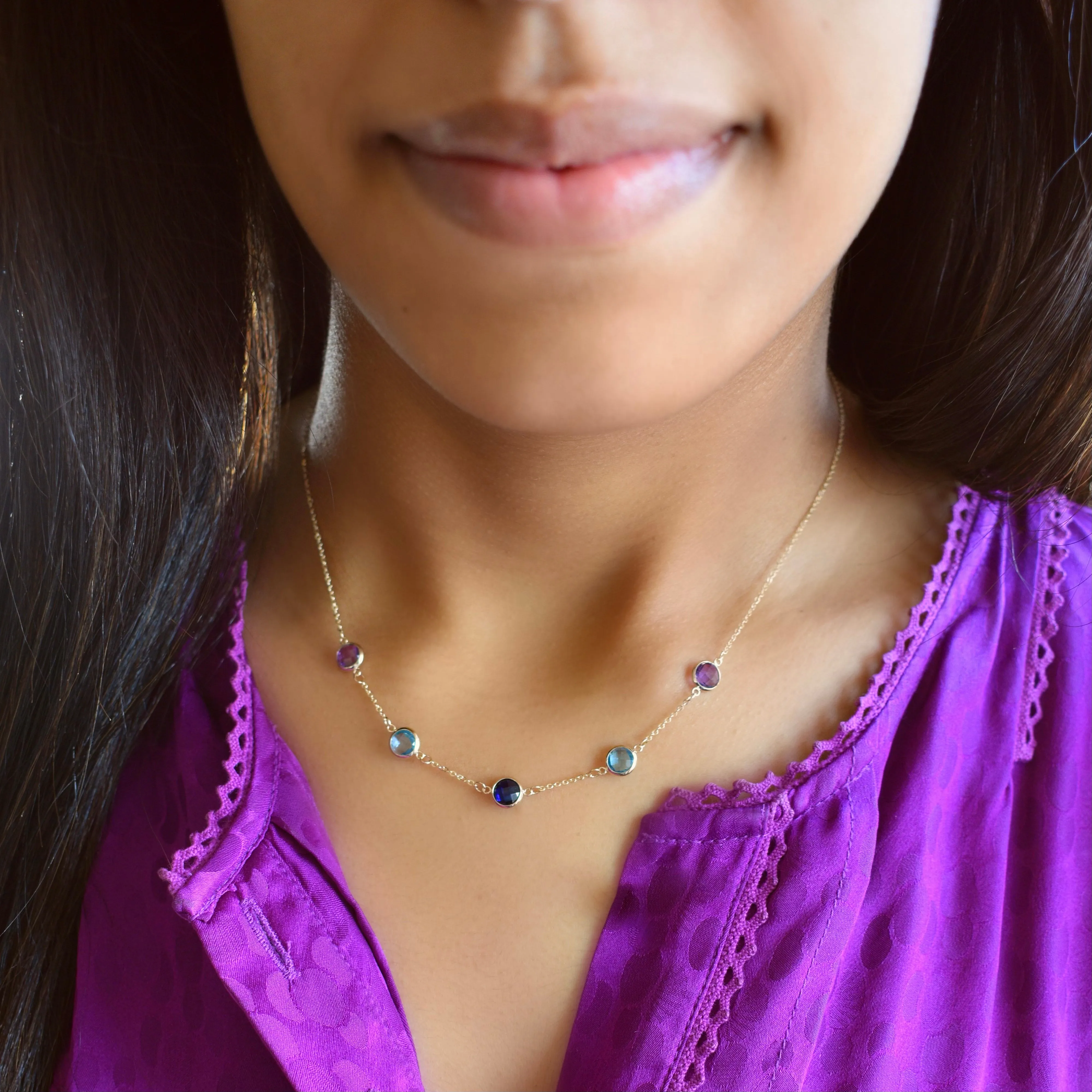 Hope 5 Grand Necklace in 14k Gold sold by Haverhill product image thumbnail 2