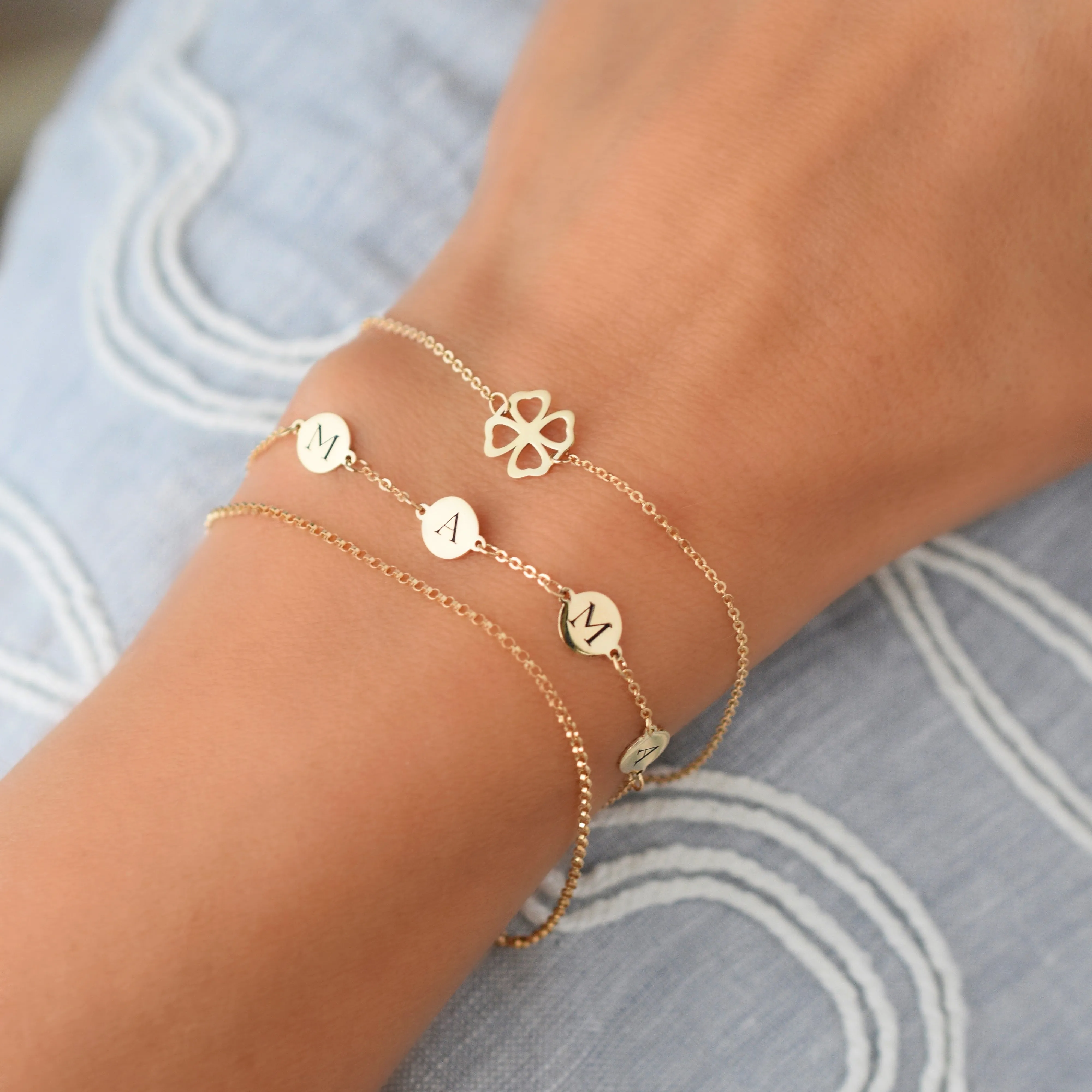 Clover Bracelet in 14k Gold sold by Haverhill product image thumbnail 3