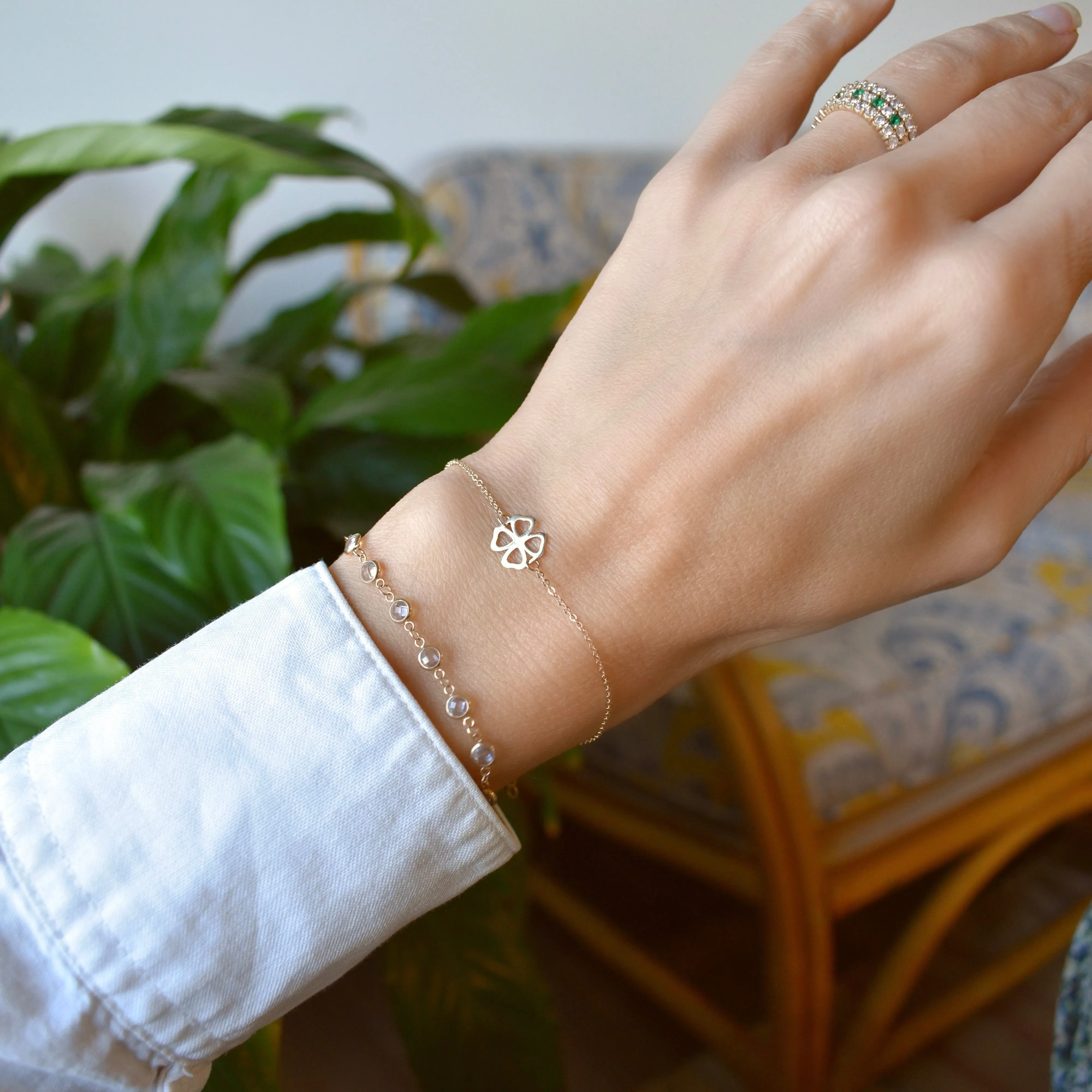 Clover Bracelet in 14k Gold sold by Haverhill product image thumbnail 2