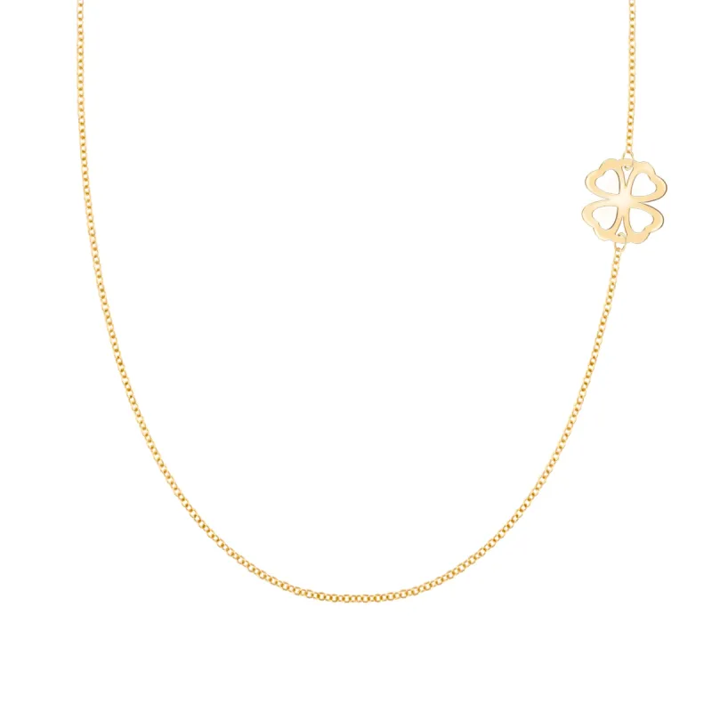 Clover Necklace in 14k Gold sold by Haverhill