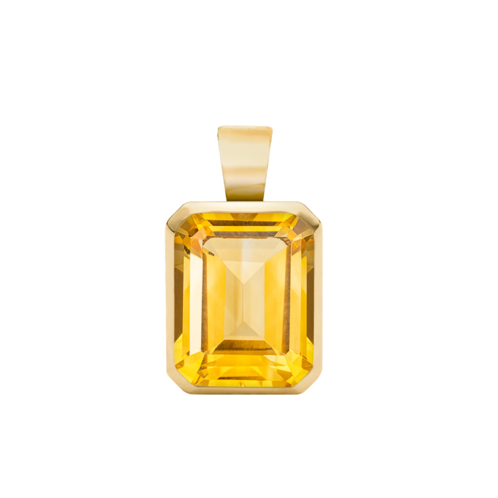 Warren Citrine Pendant in 14k Gold (November) sold by Haverhill