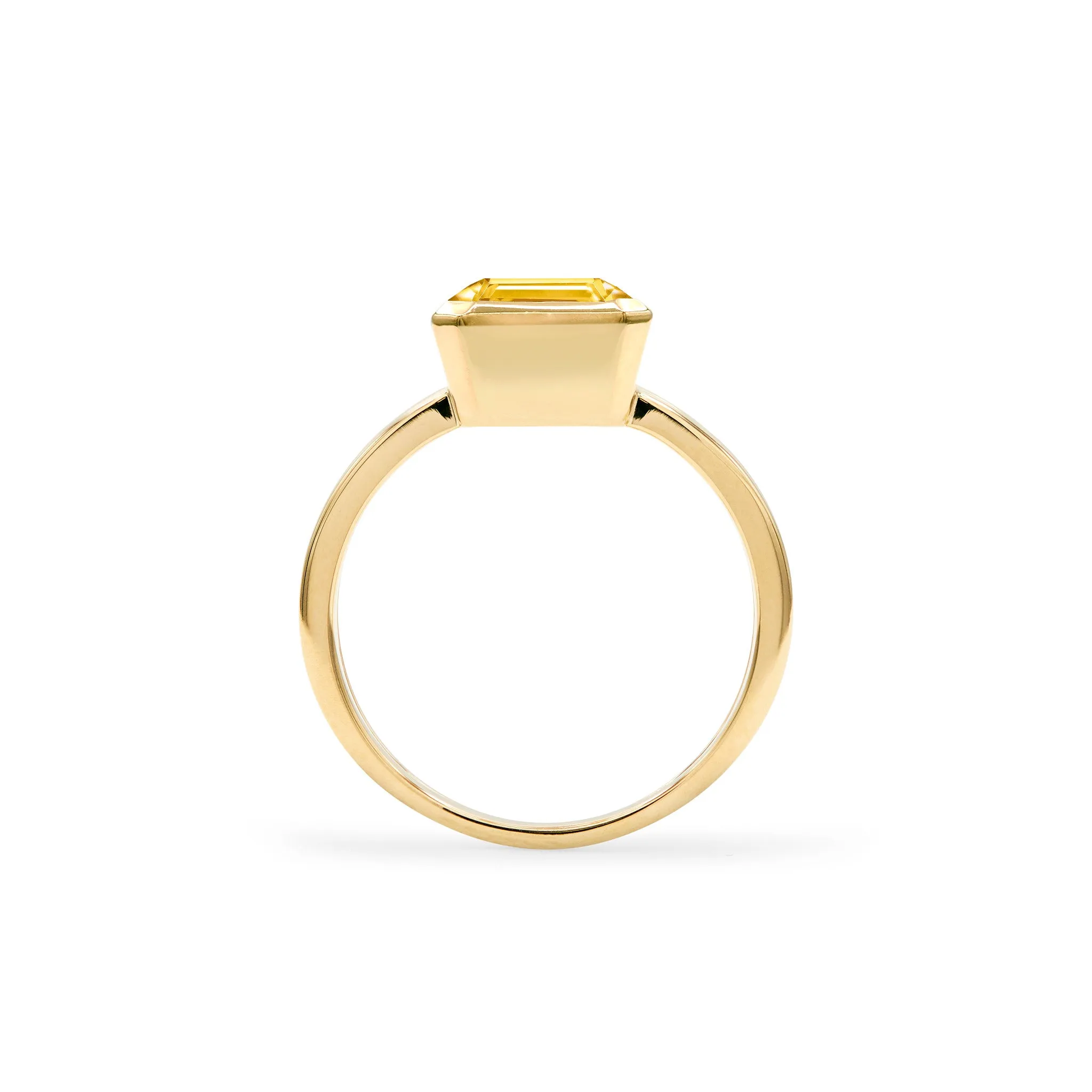 Warren Vertical Citrine Ring in 14k Gold (November) sold by Haverhill product image thumbnail 4