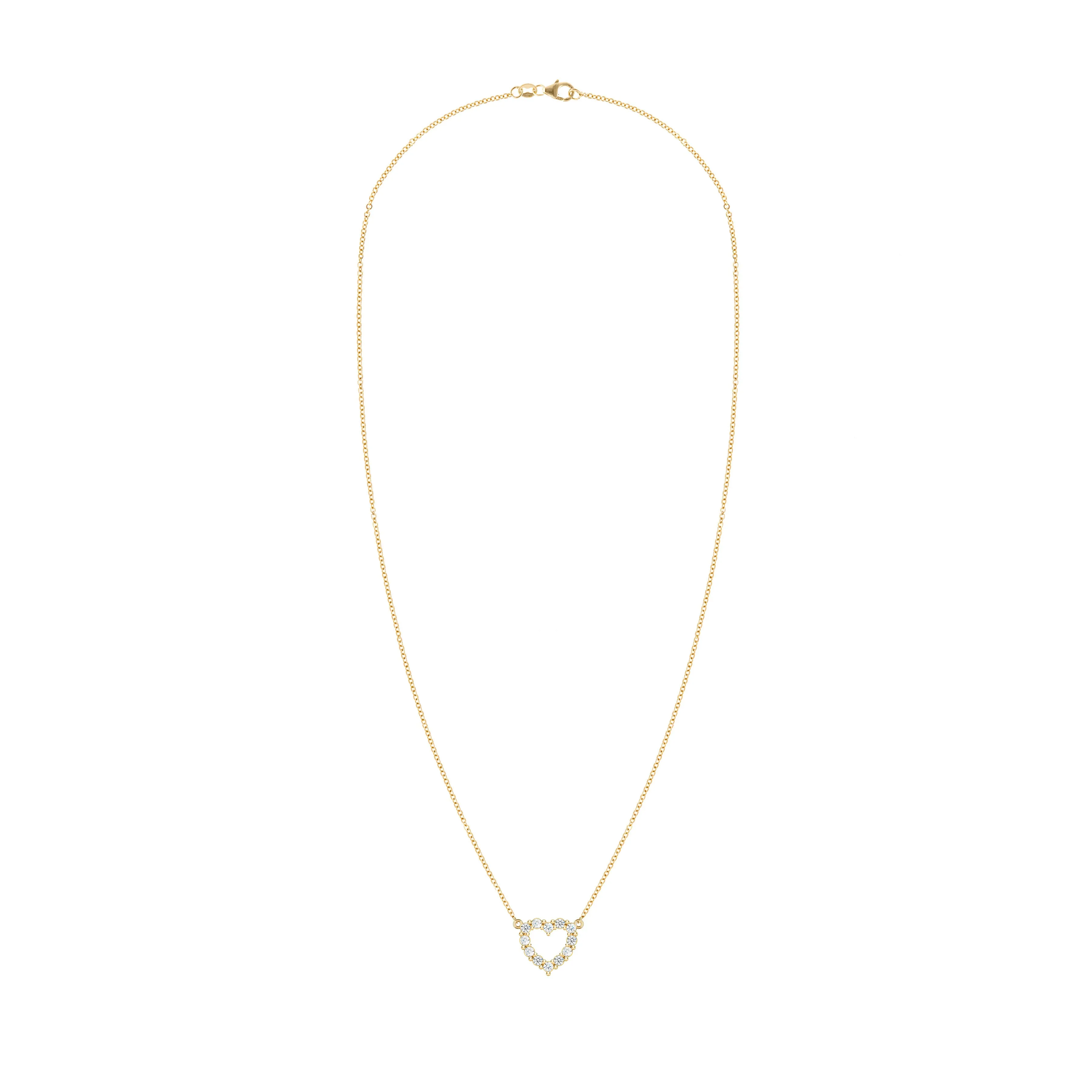 Rosecliff Small Heart Birthstone Necklace in 14k Gold sold by Haverhill product image thumbnail 5