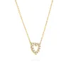 Rosecliff Small Heart Birthstone Necklace in 14k Gold sold by Haverhill