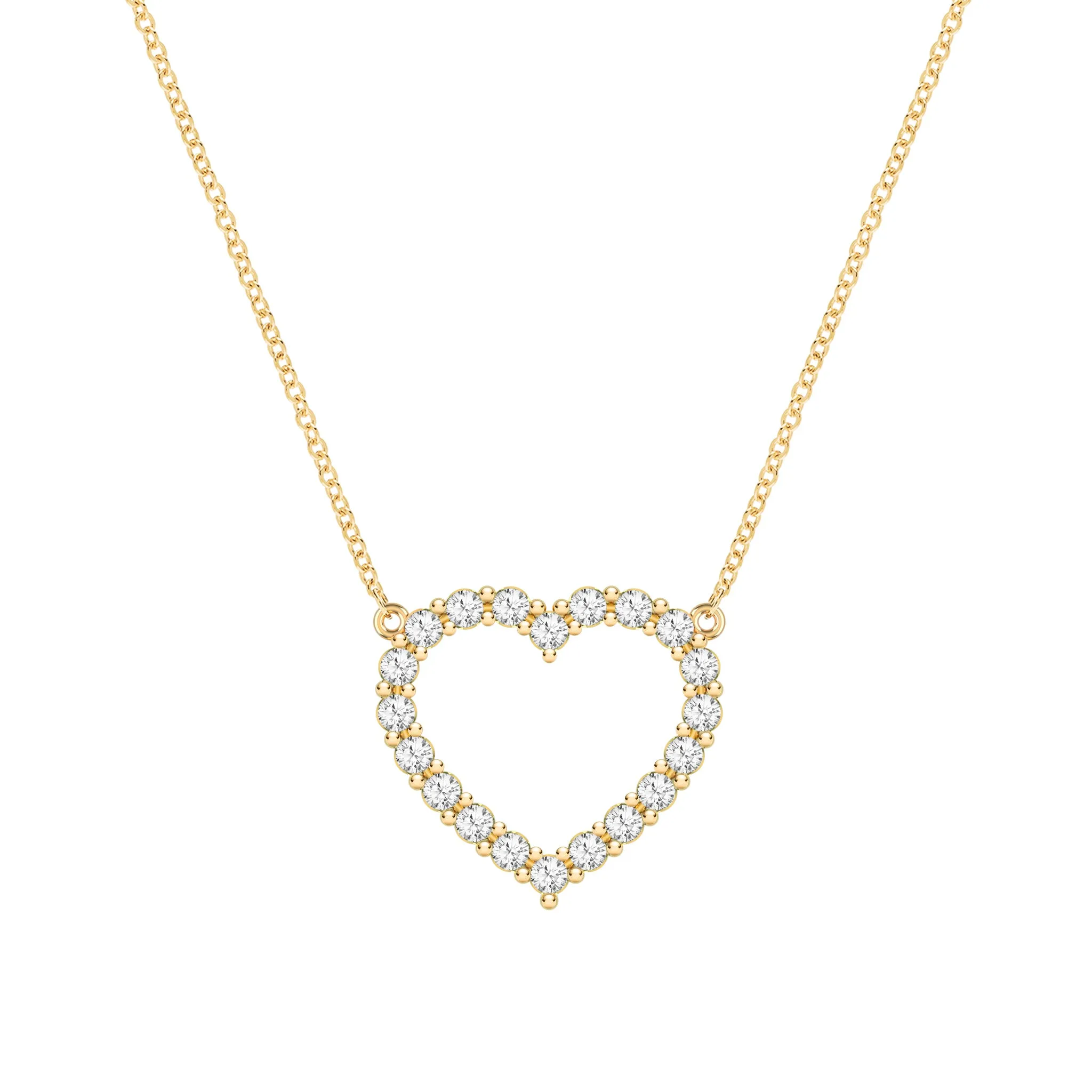 Rosecliff Heart Birthstone Necklace in 14k Gold sold by Haverhill