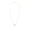 Rosecliff Small Heart Diamond & Ruby Necklace in 14k Gold (July) sold by Haverhill