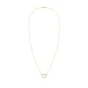 Rosecliff Small Heart Diamond & Peridot Necklace in 14k Gold (August) sold by Haverhill