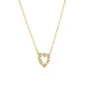 Rosecliff Small Heart Diamond & Peridot Necklace in 14k Gold (August) sold by Haverhill
