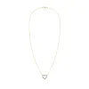 Rosecliff Small Heart Diamond & Emerald Necklace in 14k Gold (May) sold by Haverhill