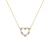 Rosecliff Small Heart Diamond & Amethyst Necklace in 14k Gold (February) sold by Haverhill