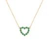 Rosecliff Small Heart Emerald Necklace in 14k Gold (May) sold by Haverhill