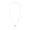 Rosecliff Small Heart Amethyst Necklace in 14k Gold (February) sold by Haverhill