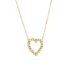 Rosecliff Heart Diamond & Peridot Necklace in 14k Gold (August) sold by Haverhill