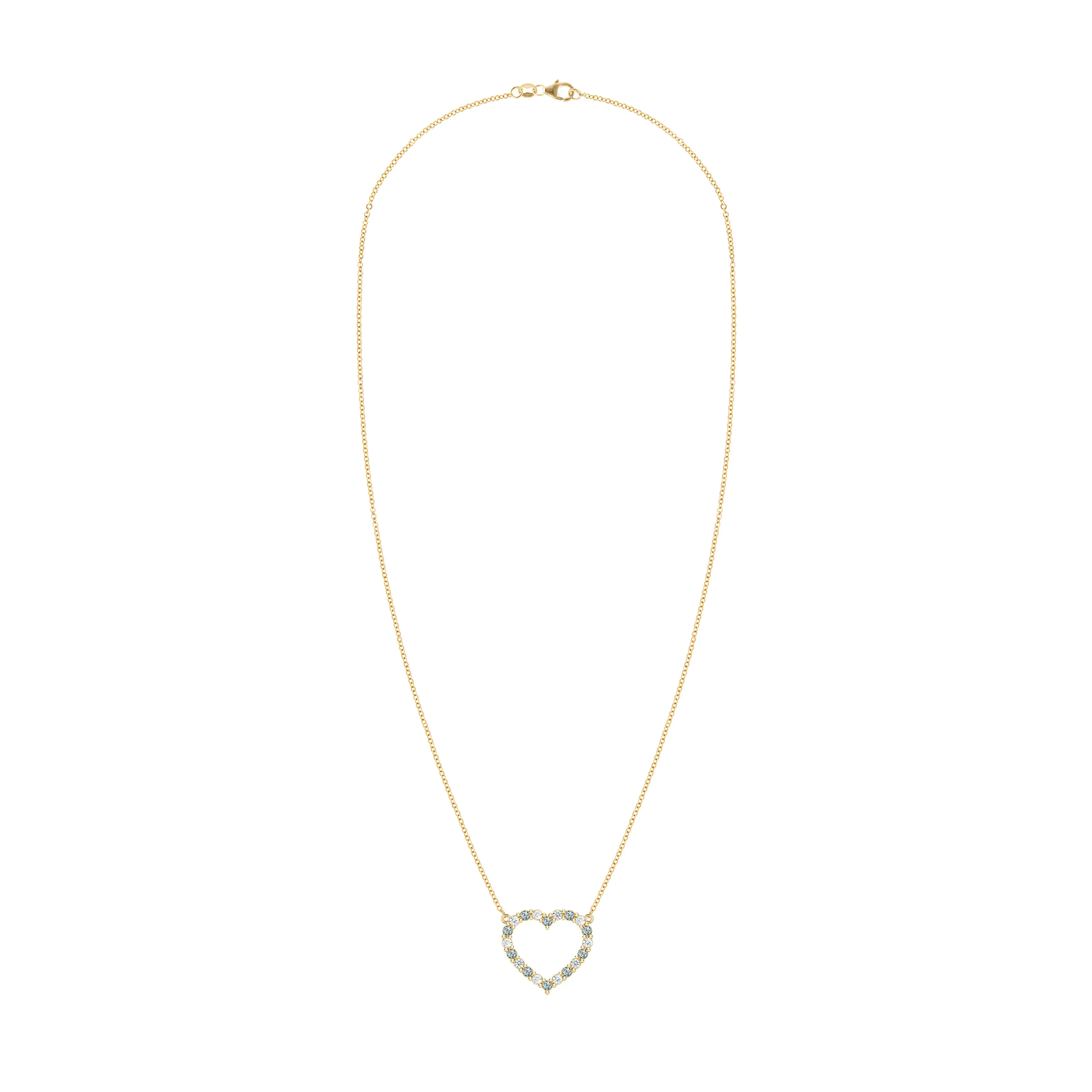 Rosecliff Heart Diamond & Alexandrite Necklace in 14k Gold (June) sold by Haverhill product image thumbnail 5